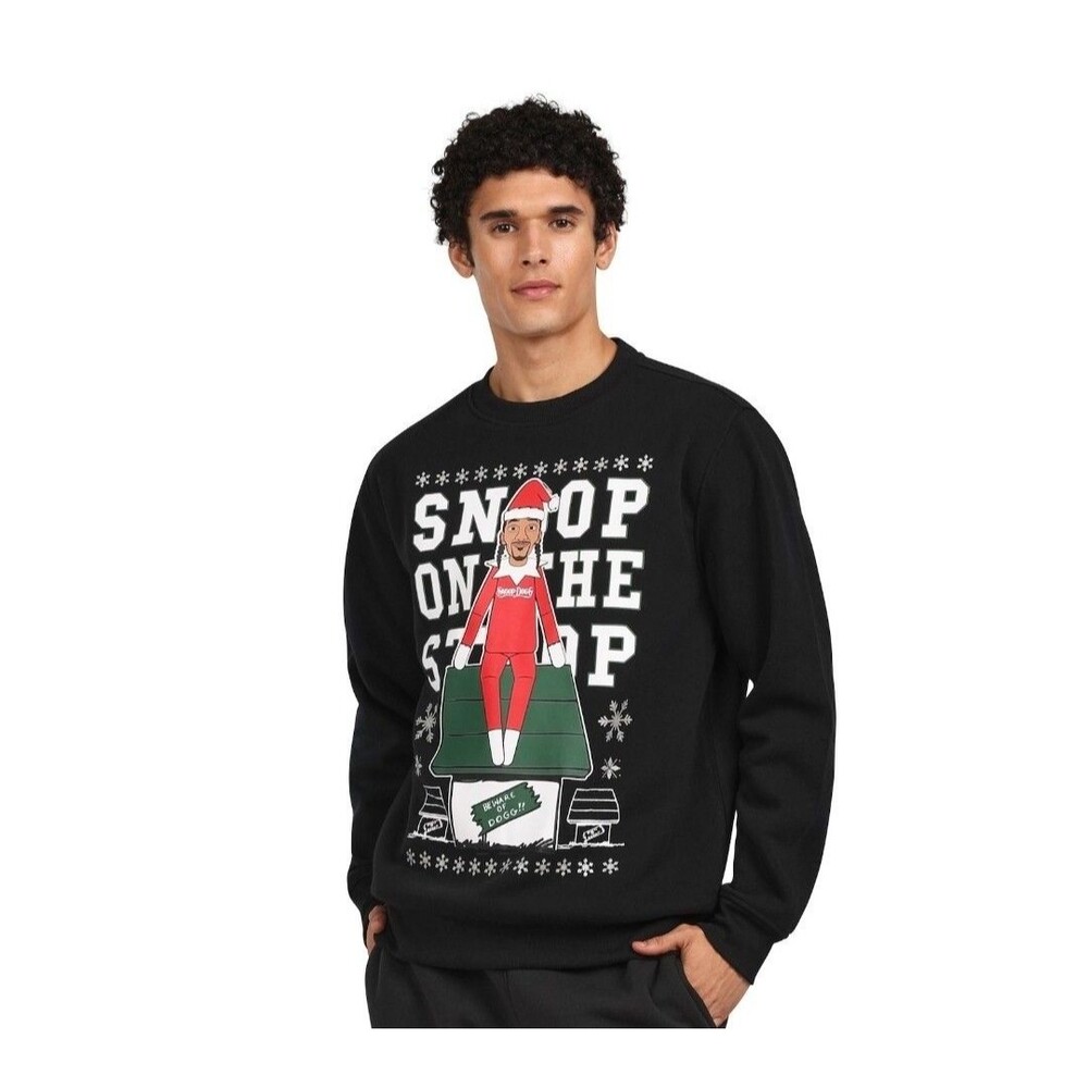 Snoop On The Stoop Sweatshirt Fleece Dogg Supply Unisex Medium NWT Ugly Sweater